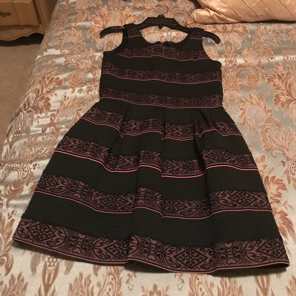 Girls pink and black dress